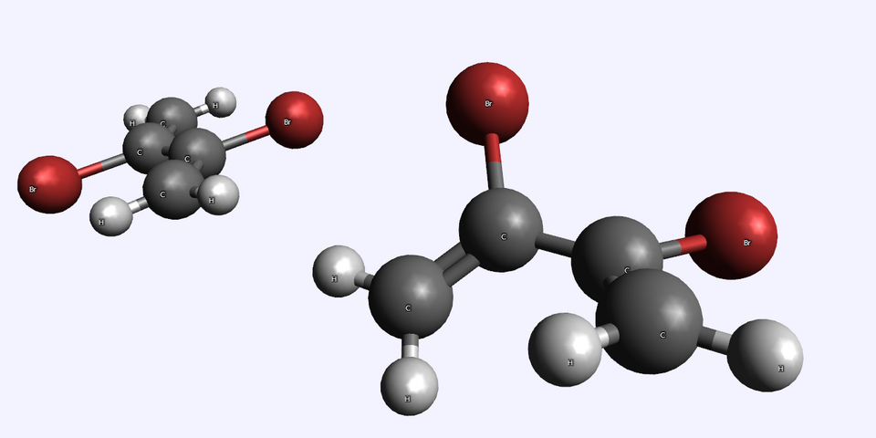 An image of the two important conformers.