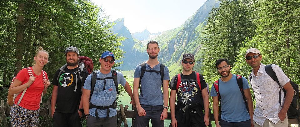 Image of the Gillingham group members at the group outing at Seealpsee, 2019
