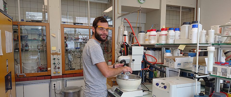 Werner working in Lab 210