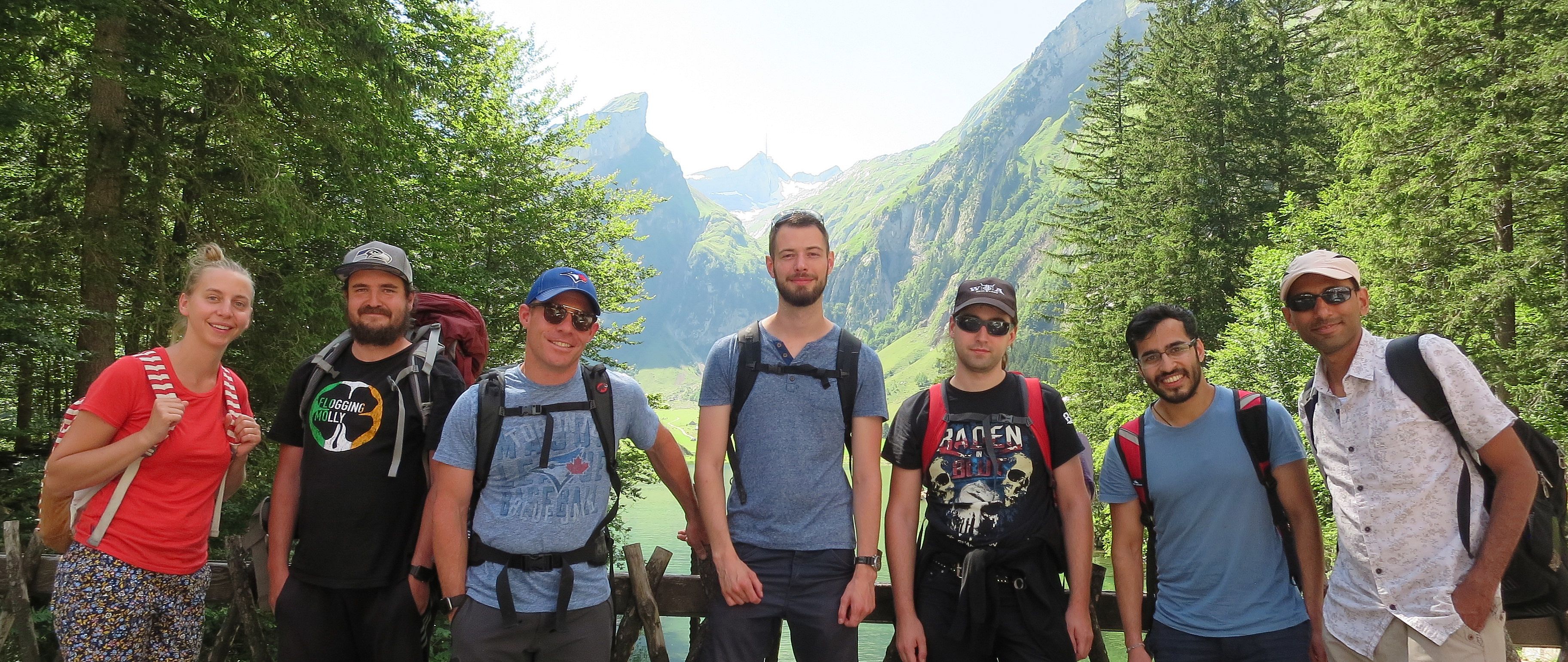 Image of the Gillingham group members at the group outing at Seealpsee, 2019